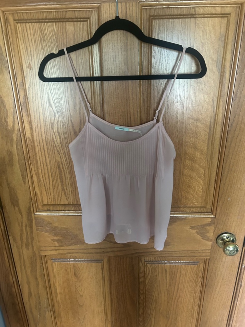 Kimchi Blue Blush Pleated Chiffon Cami